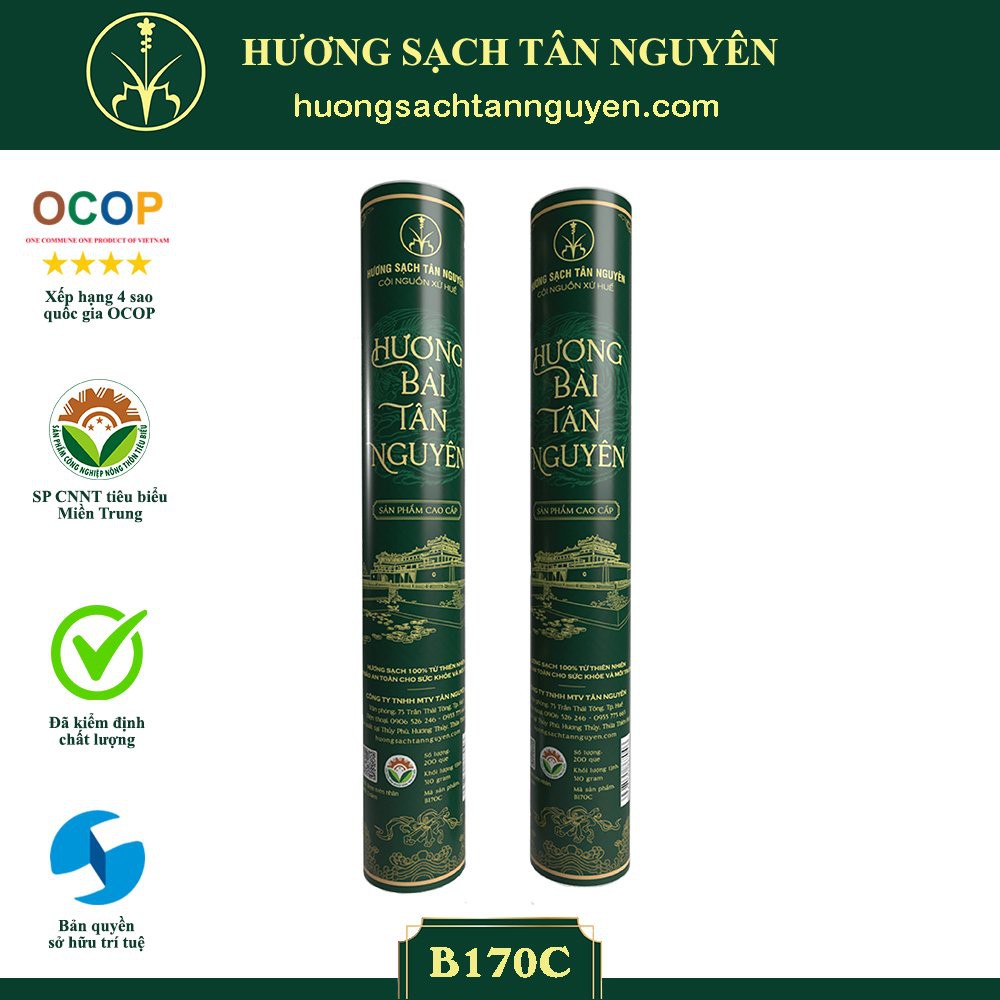 NHANG BÀI SẠCH - ỐNG MICA CAO CẤP - HƯƠNG SẠCH TÂN NGUYÊN - SẢN PHẨM OCOP 4 SAO
