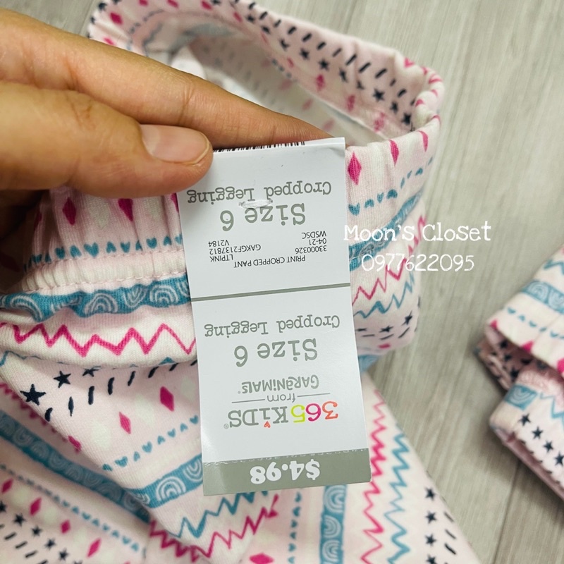 XD- Leggings lỡ 365Kids size 6y