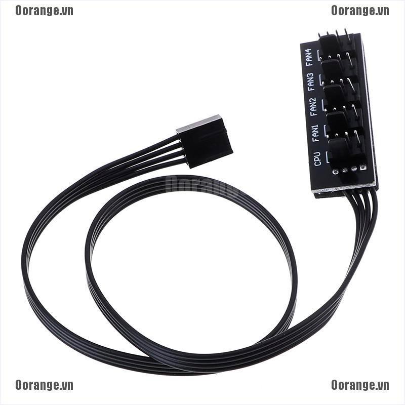 Cành Chia Cáp Nguồn 40cm 1 Sang 5 4-Pin TX4 PWM CPU