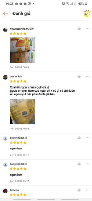 Xoài Sấy Chua Ngọt Dẻo Thơm  Lương Gia - 500gr