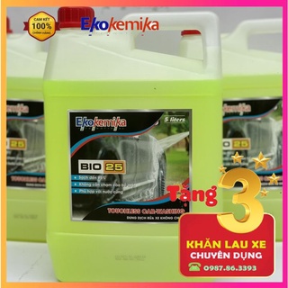 Nước rửa xe không chạm Bio 25 Ekokemika - 5L TẶNG 3 Khăn lau xe chuyên dụng