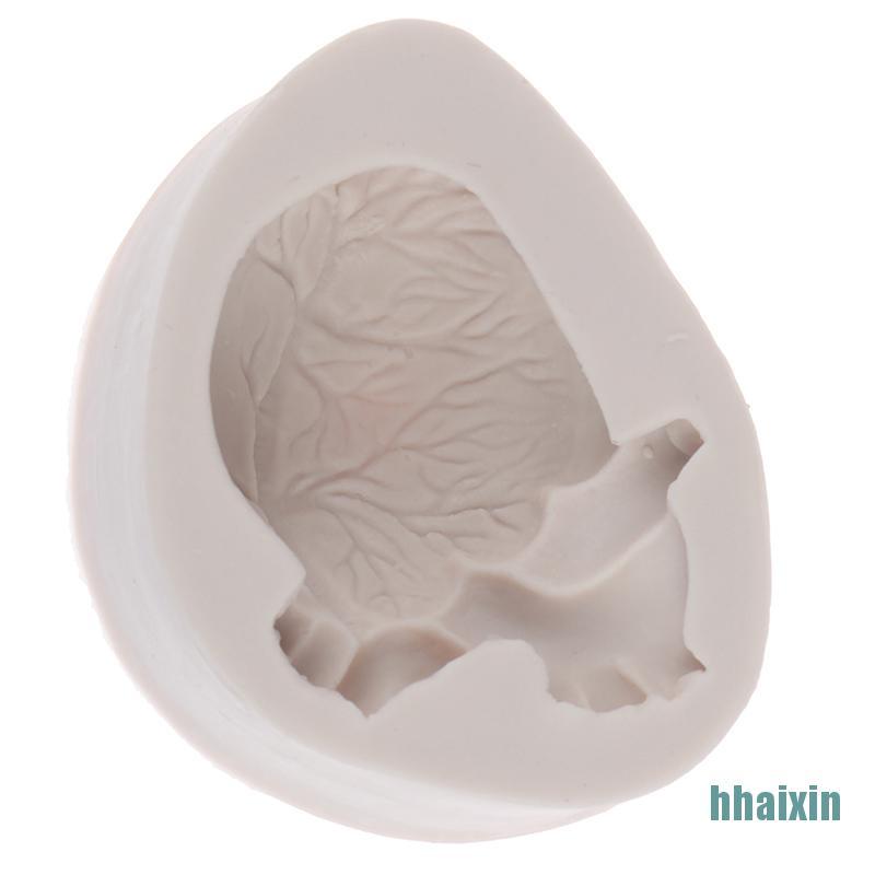 1 Khuôn Làm Bánh / Xà Phòng Bằng Silicone Hình Trái Tim 3d Phong Cách Halloween