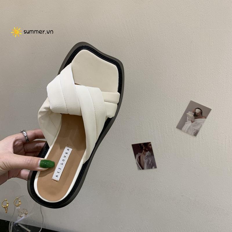 Giày Sandal Đi Biển Đế Dày Phong Cách Hàn Quốc Thời Trang Mùa Hè Dành Cho Nữ 2022