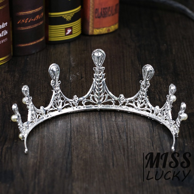 Cài tóc cô dâu dạng vương miện thời trang Hàn Quốc