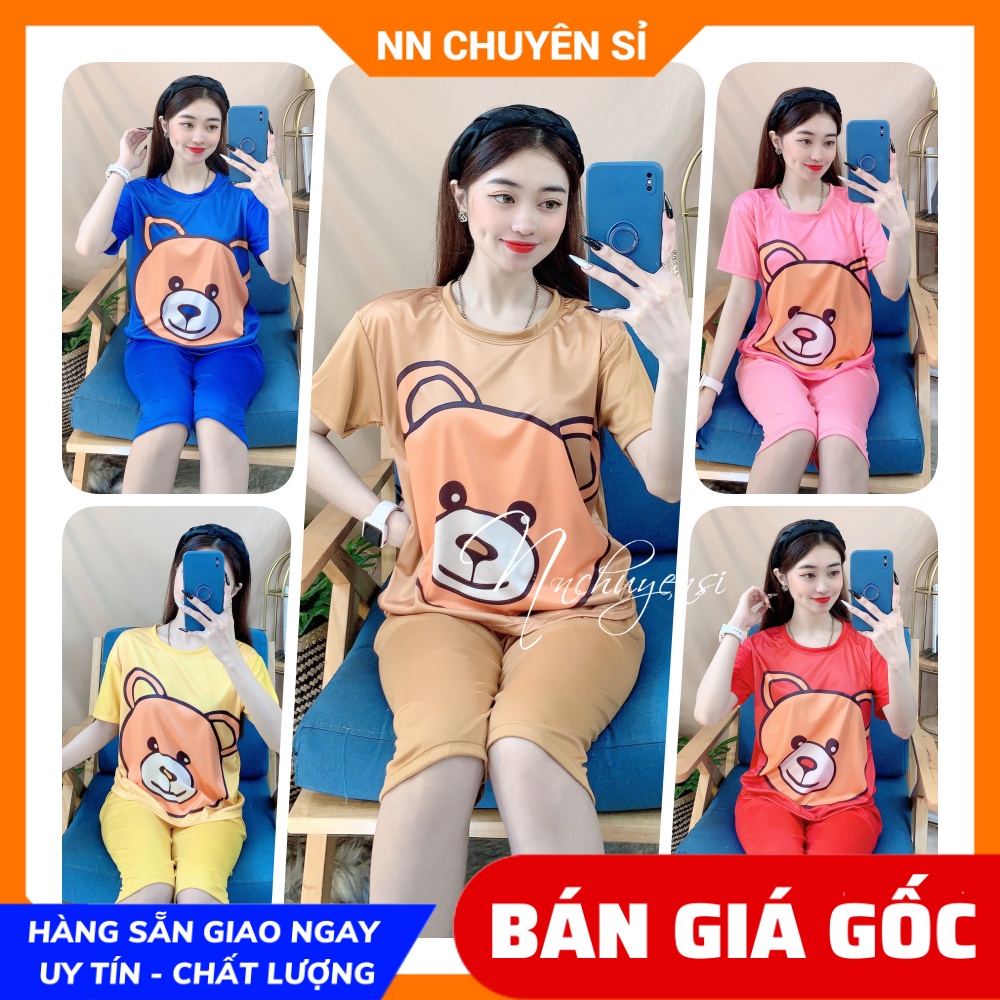 Đồ bộ nữ mặc nhà mẫu mới Đồ bộ bò sữa Vải thun mềm mịn mát con giãn tốt in họa tiết nhiều màu dễ thương DBTTQ