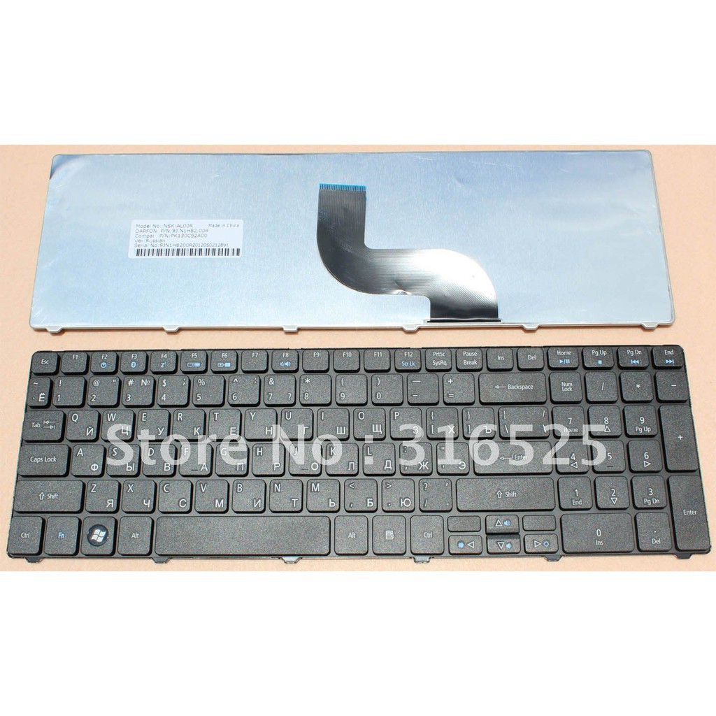 (KEYBOARD) BÀN PHÍM LAPTOP ACER 5810 dùng cho Aspire 5250 5251 5252 5253 5333 5349 5410 5552 5536 5542 5560 5733 5736