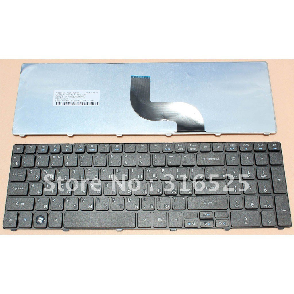 (KEYBOARD) BÀN PHÍM LAPTOP ACER 5810 dùng cho Aspire 5250 5251 5252 5253 5333 5349 5410 5552 5536 5542 5560 5733 5736