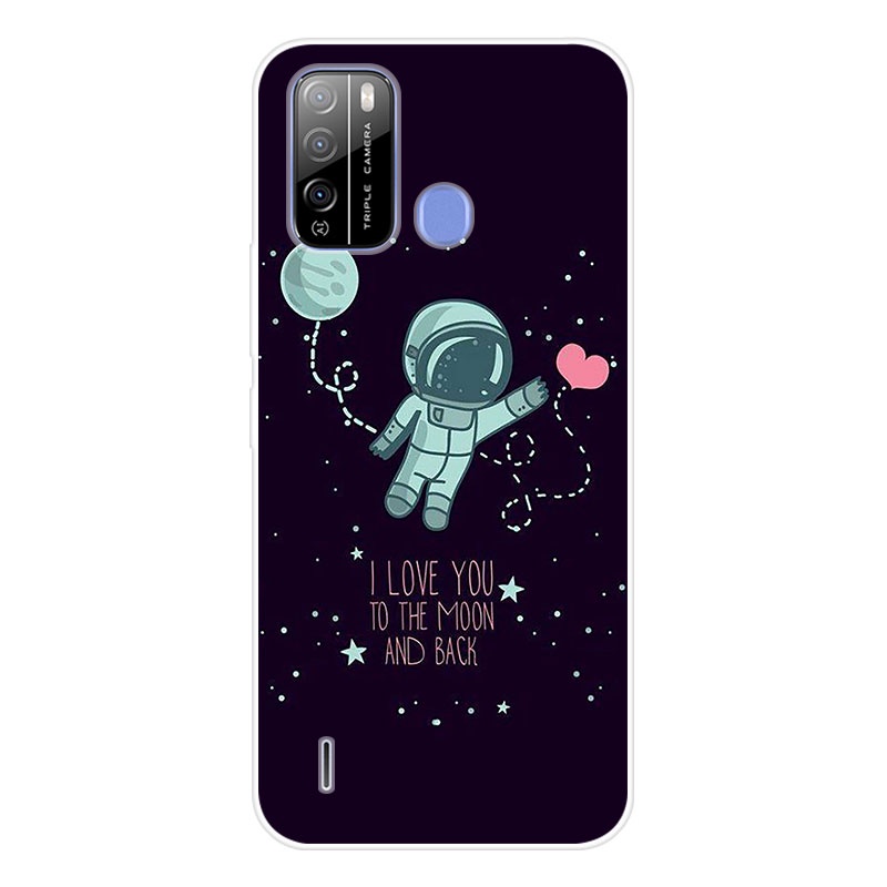 Ốp điện thoại TPU silicon mềm họa tiết hoạt hình bắt mắt bảo vệ cho itel Vision 1 Pro