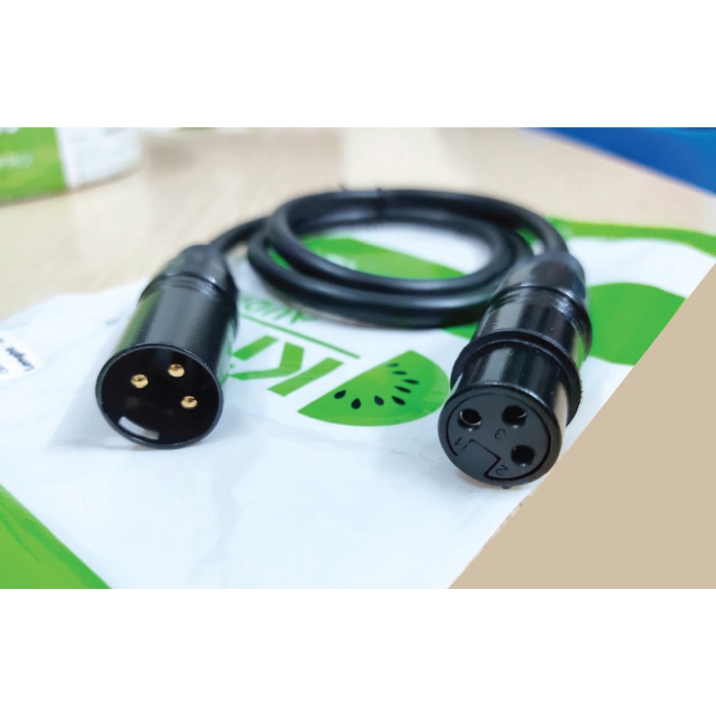 Dây canon Đực cái Kiwi dài 0,8m và 1,5m - Dây canon âm dương kiwi [ Hàng chính hãng ]