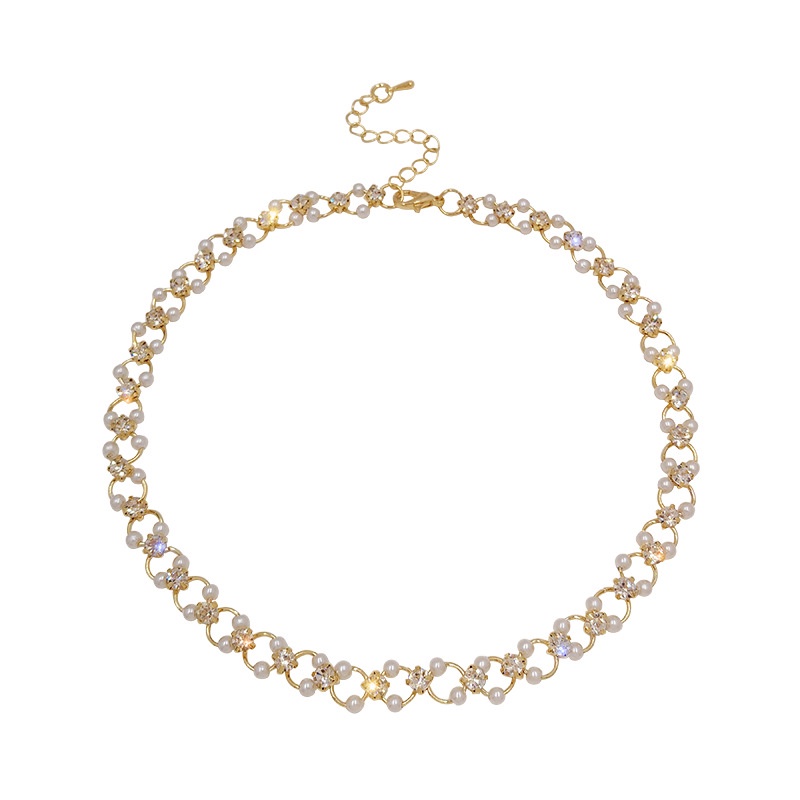 Vòng Cổ Chuỗi Hạt Ngọc Trai Phong Cách Thời Trang Hàng Mới 2022