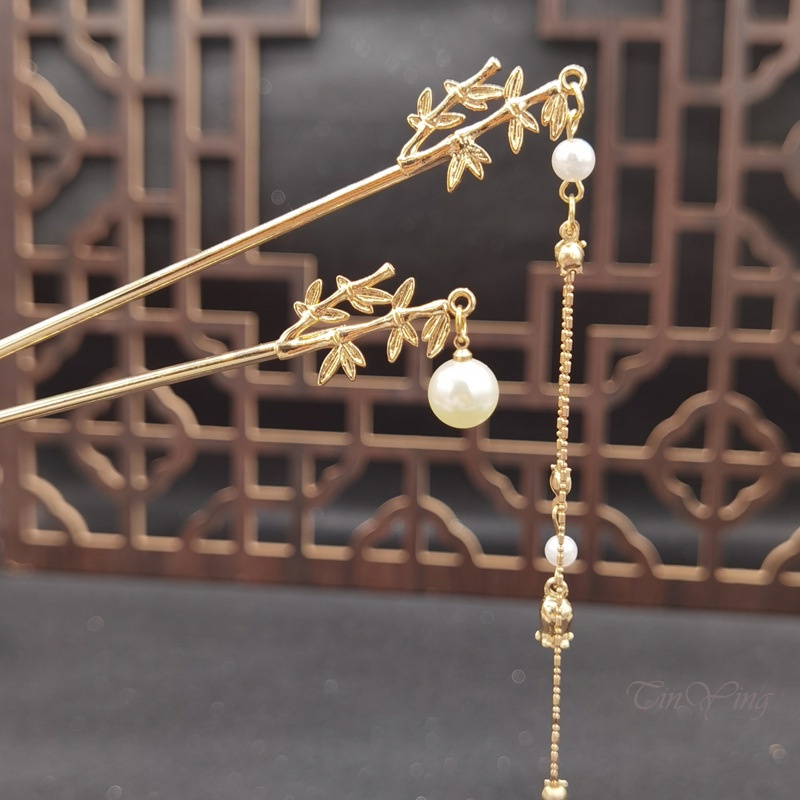 GETNOIVAS Trâm Cài Tóc Phối Tua Rua Phong Cách Cổ Điển Cho Nữ