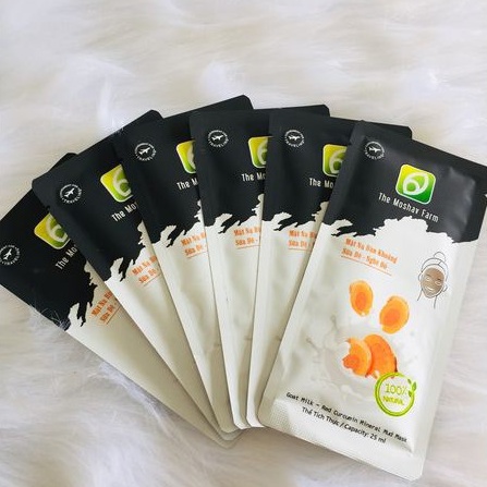 ❤️Mặt Nạ Bùn Khoáng Sữa Dê Nghệ Đỏ❤️Detox Làm Sạch Da Đẹp Da Ngăn Ngừa Nám Lão Hóa Dưỡng Ẩm The Moshav Farm Gói 25ml