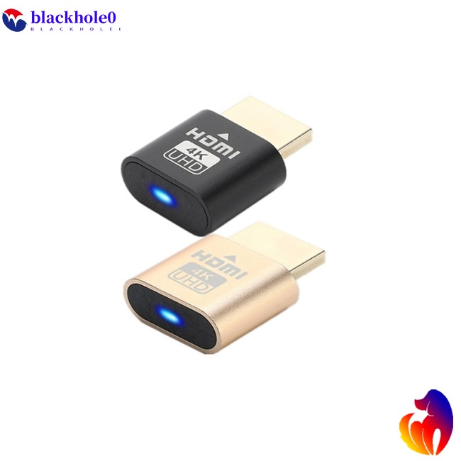 Đầu cắm giả lập kết nối chuẩn HDMI 4K ultra mạ vàng hỗ trợ hiển thị trên tất cả màn hình