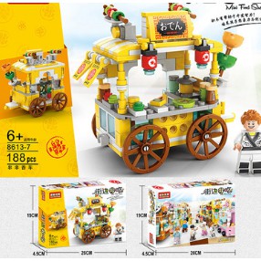 Đồ chơi lắp ráp mô hình xe thức ăn 3D dễ thương thích hợp để trang trí và giáo dục trẻ em dành cho bé