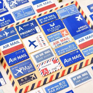 Set 45 miếng dán trang trí hình máy bay độc đáo