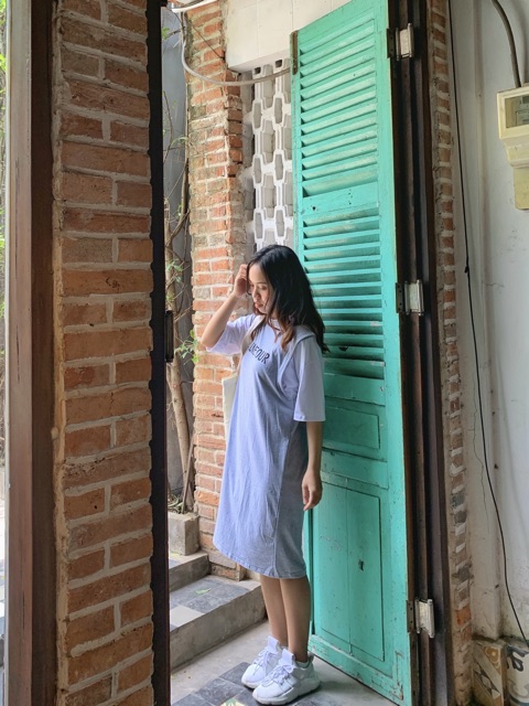 Đầm thun form rộng volume four
