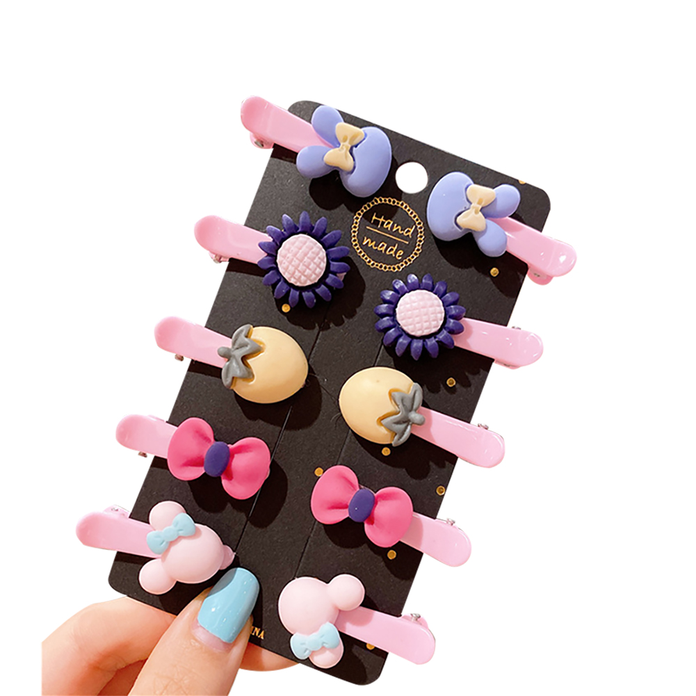 Set kẹp tóc thiết kế dễ thương dành cho bé gái