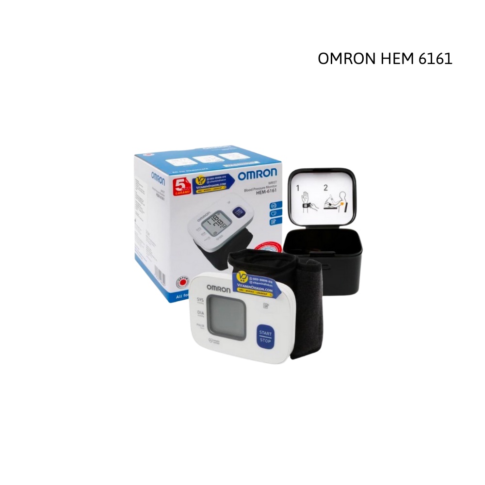 Máy đo huyết áp Omron điện tử cổ tay cao cấp HEM-6161 chính hãng - Thiết bị y tế gia đình Medifa