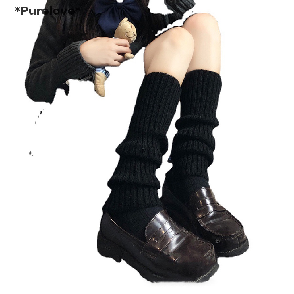 Tất Dệt Kim Giữ Ấm Chân Phong Cách Lolita Ngọt Ngào Cho Nữ