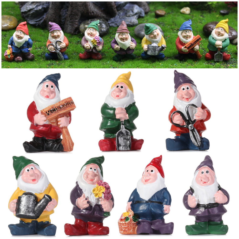 Mô hình tượng chú lùn gnome hoạt hình xinh xắn