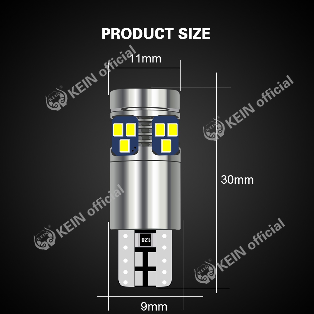 Đèn LED 18SMD T10 W5W 194 168 501 ánh sáng trắng/hồng/xanh dương cho xe hơi