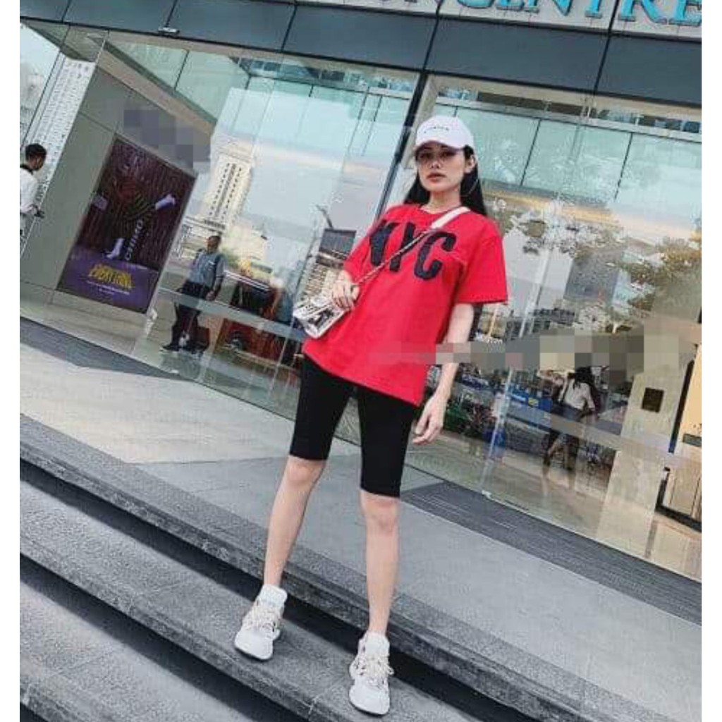 Quần legging &amp;tregging trà my store đùi ngố chất côt tông co giãn 4 chiều eo thon gon khi mặc