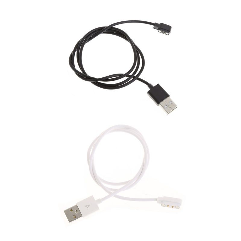 Dây cáp sạc từ tính 2 chấu 4mm màu đen