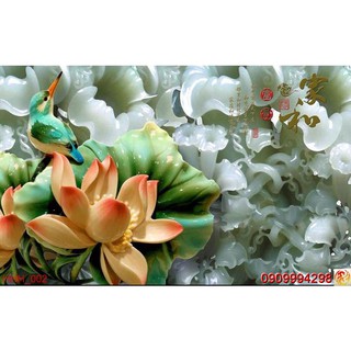TRANH DÁN TƯỜNG 3D GIẢ NGỌC