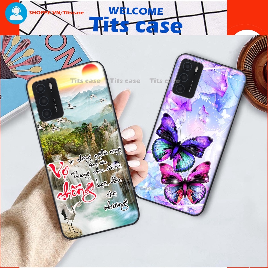 Ốp lưng  Oppo A16 in hình thiên nga,hoa may mắn, đặc sắc ĐỘC - LẠ - BỀN