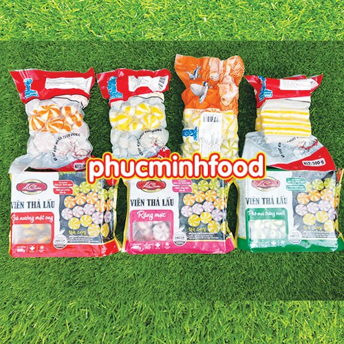 Viên Thả Lẩu, Bánh Bao Trứng cá hồi sọc cam hàng Việt Nam Phumark 500 gram
