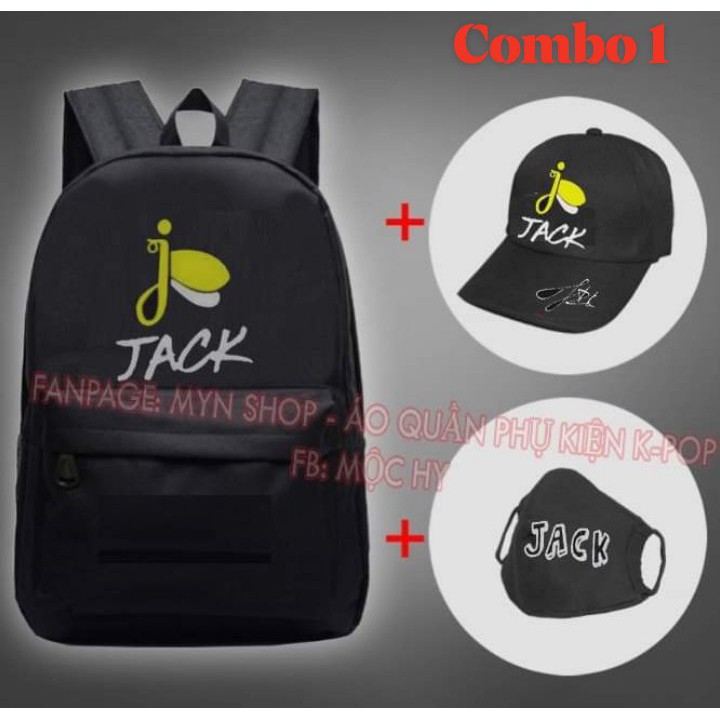 Combo Balo Mũ Khẩu Trang JACK - ĐÓM
