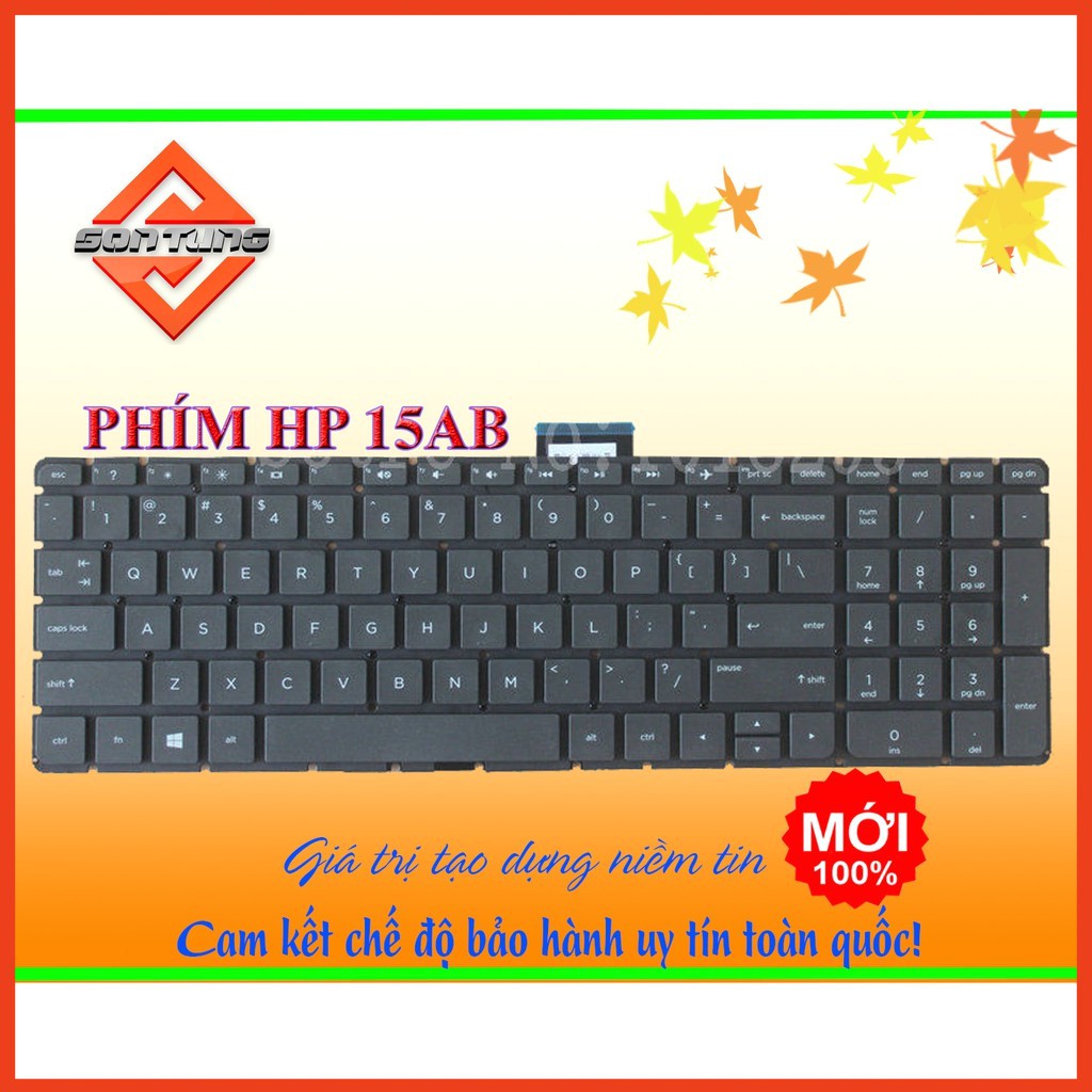 Bàn Phím HP 15AB 15-ABxx 15-ab291TX 15-AB093TX 15-AB093TX 15-AB008 15AU 15CC - Hàng mới, chuẩn US