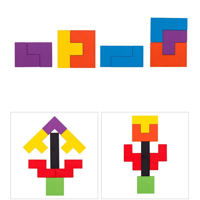 (-free ship- size đại)Đồ Chơi Xếp Hình Thông Minh Cao Cấp Size Đại, Tetris Xếp Gạch Ghép Hình Gỗ Pitomio Montessori