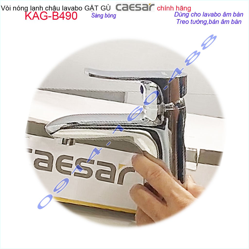 Vòi lavabo Caesar KAG-B490C best sellers chiết khấu giá tốt chất lượng tốt, vòi chậu gật gù nóng lạnh Caesar