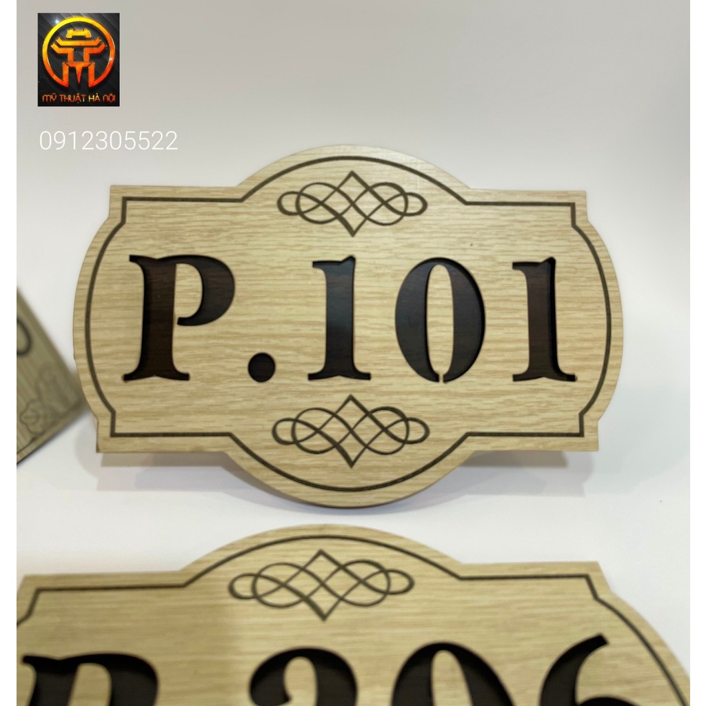BIỂN SỐ PHÒNG BẰNG GỖ CHO KHÁCH SẠN, CHUNG CƯ GIÁ RẺ NHẤT HÀ NỘI