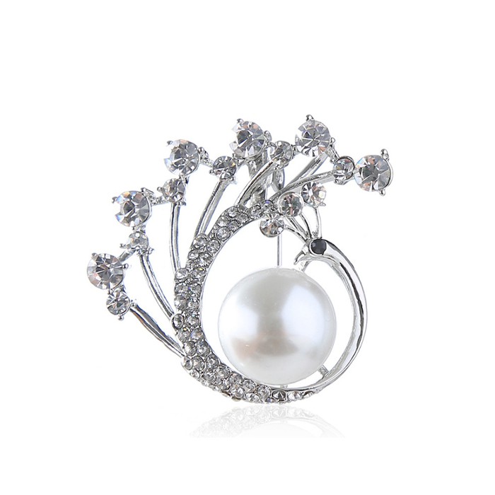 Cài áo thời trang hình công đính đá sang trọng GC63