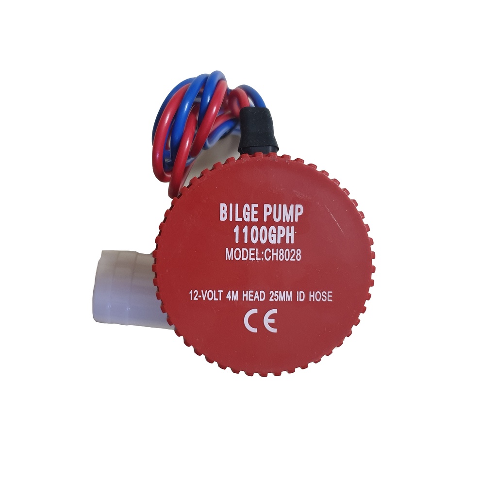 Máy bơm nước 12V bơm đáy tàu thuyềb công suất cao 4100 lít/giờ 1100GPH