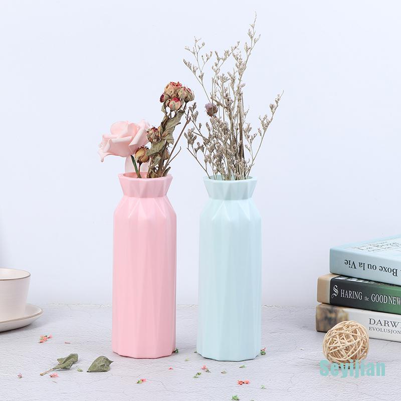Bình Hoa Bằng Nhựa Giả Gốm Sứ Phong Cách Bắc Âu Sáng Tạo Dành Cho Trang Trí Nhà Cửa