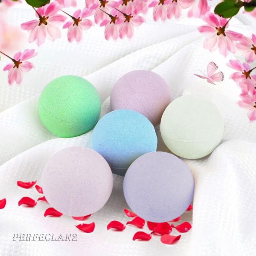 6pcs Natural Handmade Scented Bubble Bath Bomb Salt ential Oil Balls Set