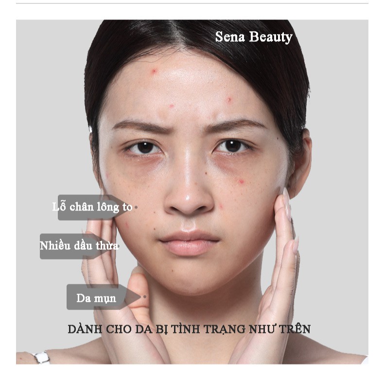 Toner dạng bông thấm làm sạch sâu axit salicylic 2% dành cho da dầu mụn Sena Beauty | BigBuy360 - bigbuy360.vn