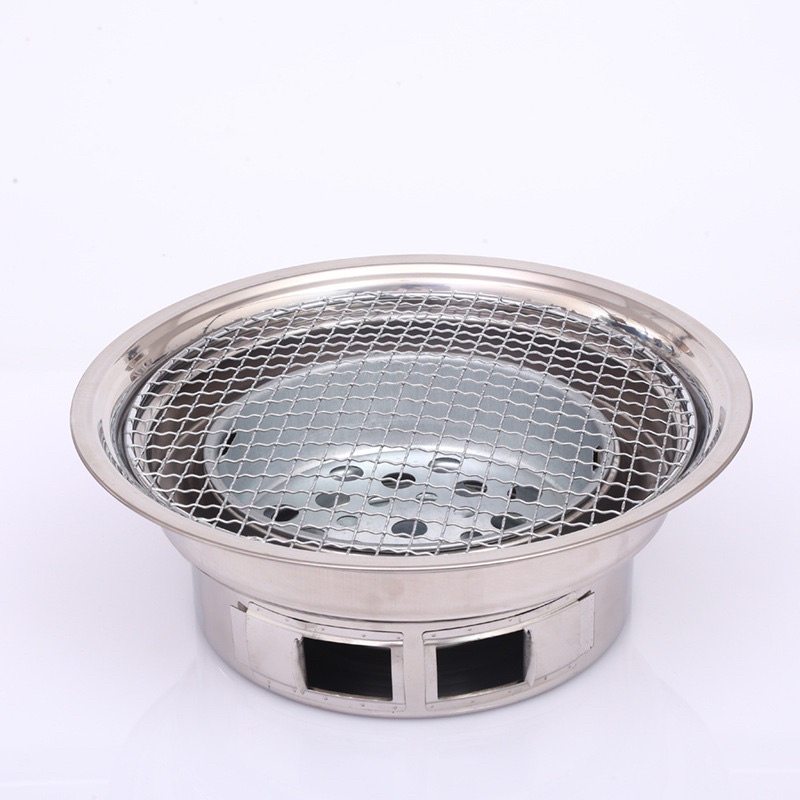 Bếp nướng than hoa tròn âm bàn
