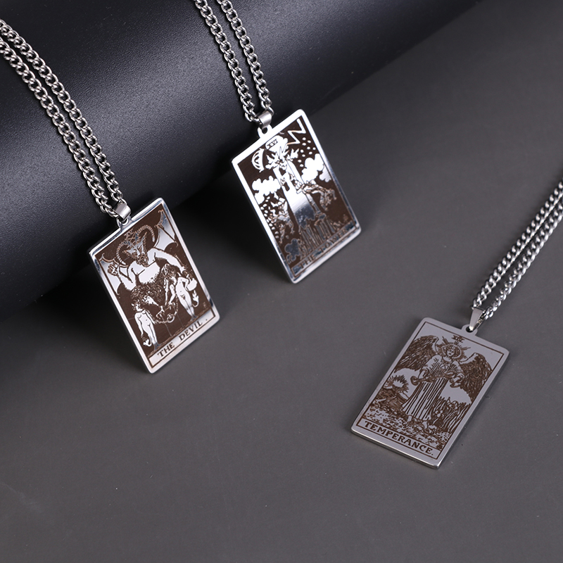 Vòng cổ Mặt Thẻ Bài Tarot Tene Major Arcana Pagan