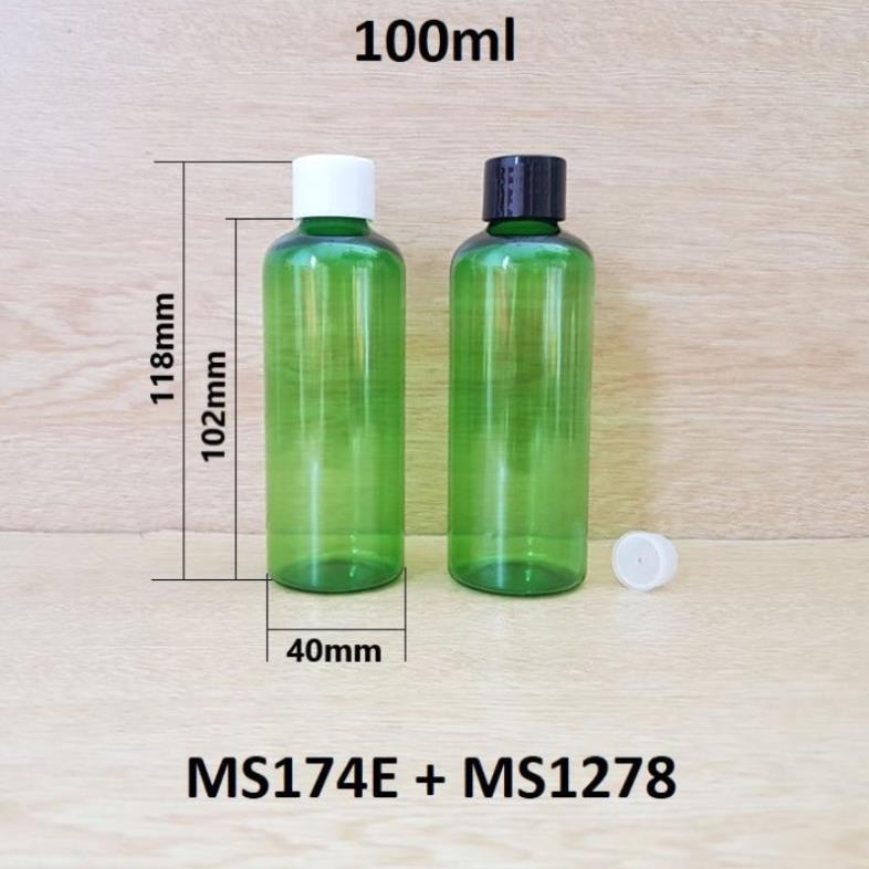 Chai Chiết Mĩ Phẩm ❤ GIÁ TỐT NHẤT ❤ Chai nhựa pet Nắp Vặn đen 20ml,30ml,50ml,100ml chiết mỹ phẩm , phụ kiện du lịch