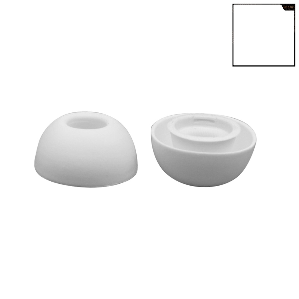 1 cặp nút bọc đầu tai nghe bằng silicon mềm chống trượt chống bụi thoải mái cho Airpods Pro