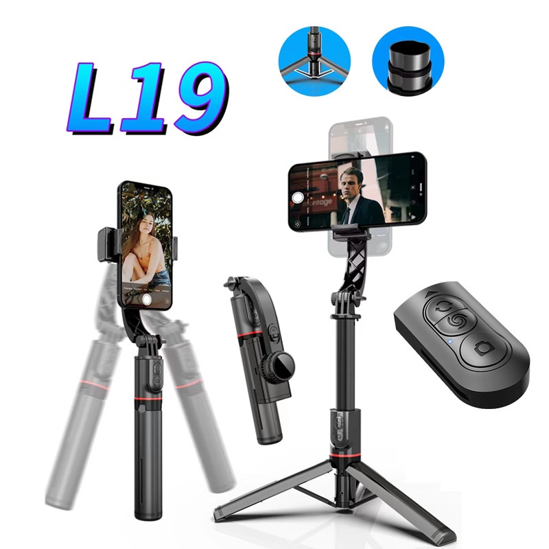 Tay Cầm Chống Rung L19 Có Gậy Ba Chân Gập Lại Được Bằng Nhôm Ổn Định Cho Điện Thoại Thông Minh / Cấu Trúc