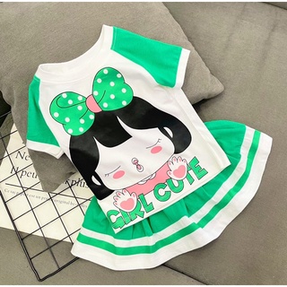 Set váy bé gái size 23-40kg-set chân váy có quần siêu đẹp