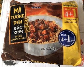 ‭‬ Combo 5 Gói Mì Tương Đen Bắc Kinh Ottogi 135g
