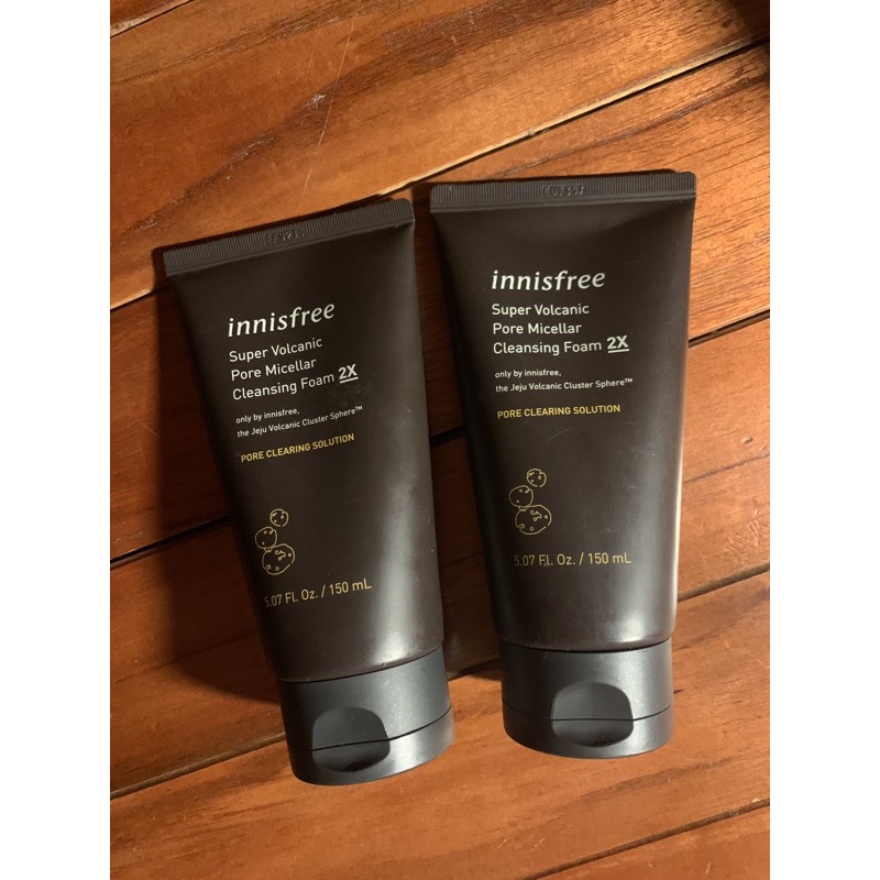 Sữa rửa mặt innisfree super volcanic pore miceller cleansing foam 2x