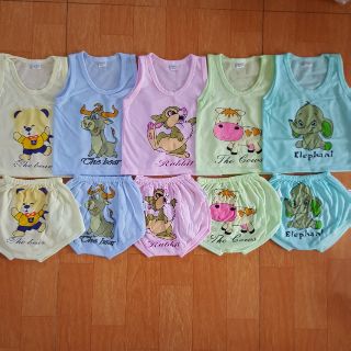 Set 5 bộ quần áo cộc tay cho bé, bộ cộc tay cho bé, bộ cảm xúc cho bé, quần áo cho bé, bộ quần áo cộc cho bé