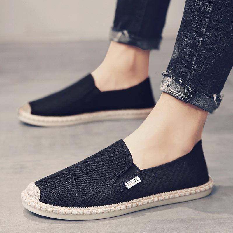 Slip on nam 2019 - Giày lười vải nam cao cấp - 3 màu đen, xám và be - Mã SP 2917 hàng Quảng Châu | BigBuy360 - bigbuy360.vn